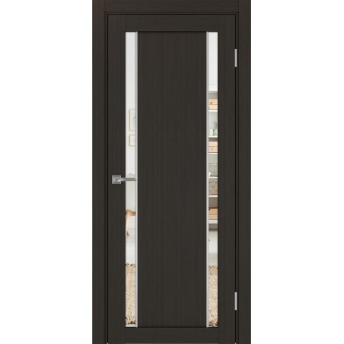 Турин 522AПП.212, цвет Венге FL, молдинг алюм.хром стекло Зеркало/Зеркало, размер 80*200 см.