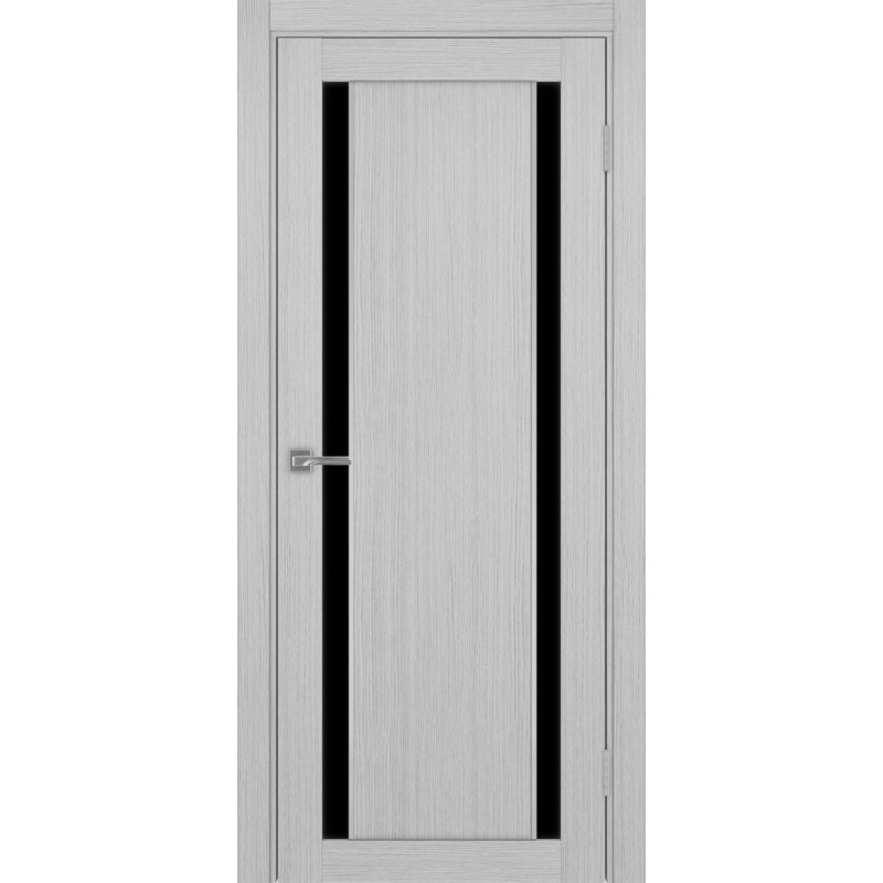 Межкомнатная дверь Турин 522.212 АПП молдинг SC, цвет дуб серый FL, заполнение LACчерный, размер 200*80 см.