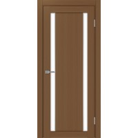 Турин 522AПП.212, цвет Орех NL молдинг алюм.хром стекло LACбелый, размер 80*200 см.