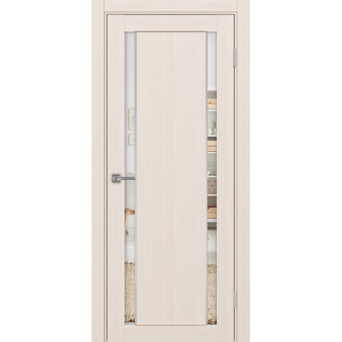 Турин 522AПП.212, цвет Ясень перламутровый молдинг алюм.хром стекло Зеркало/Зеркало, размер 80*200 см.