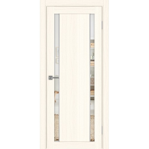 Турин_522AПП.212, цвет Ясень светлый молдинг алюм.хром стекло Зеркало/Зеркало, размер 80*200 см.