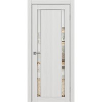 Турин 522AПП.212, цвет Ясень серебристый, молдинг алюм.хром стекло Зеркало/Зеркало, размер 80*200 см.