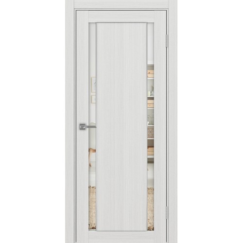 Турин 522AПП.212, цвет Ясень серебристый, молдинг алюм.хром стекло Зеркало/Зеркало, размер 80*200 см.