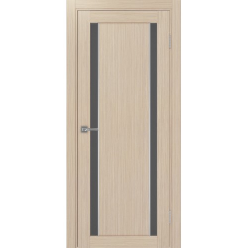 Турин 522АПС.212, цвет Дуб беленый FL, молдинг алюм.хром стекло Графит матовое, размер 80*200 см.