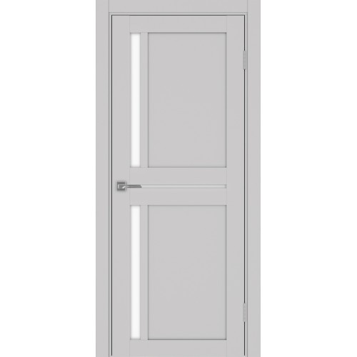 Турин 523.221, цвет Пепельный стекло LACбелый, размер 80*200 см.