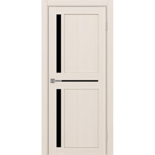 Турин 523.221, цвет Ясень перламутровый стекло LACчерный, размер 80*200 см.