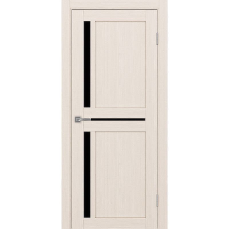 Межкомнатная дверь Турин 523.221, цвет ясень перламутровый, заполнение LACчерный, размер 200*80 см.