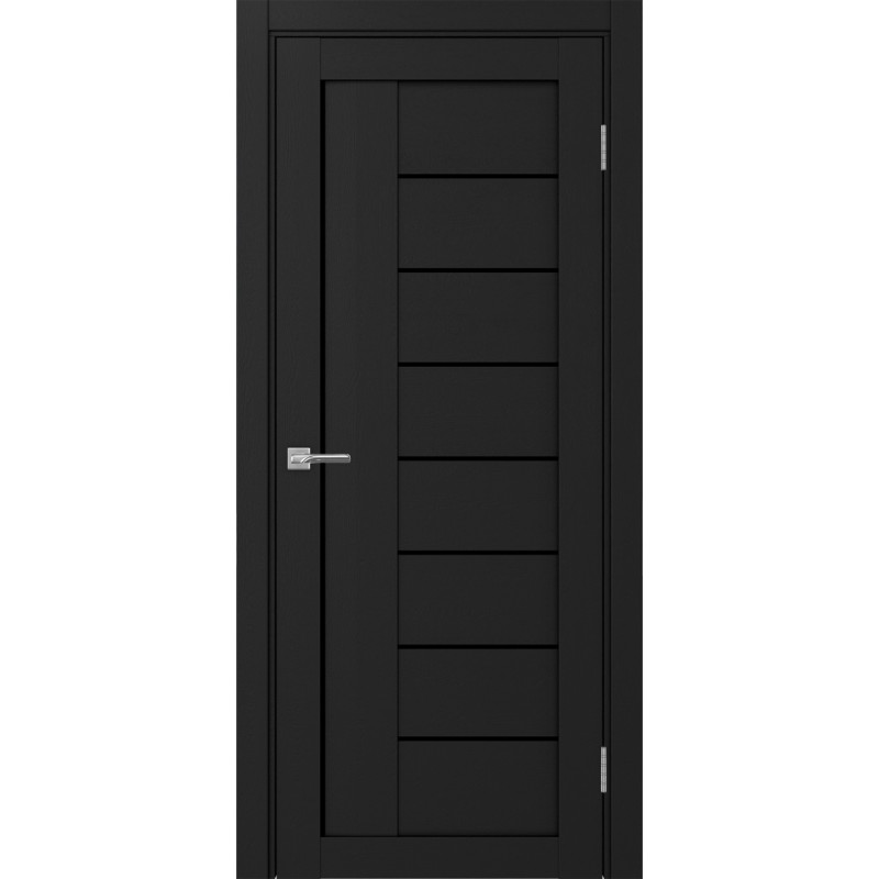 Межкомнатная дверь Турин 524.21, цвет Антрацит стекло LACчерный, размер 80*200 см.