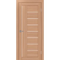 Турин 524.21, цвет ясень тёмный, стекло LACбелый, размер 80*200 см.