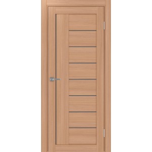 Турин 524.21, цвет ясень тёмный, стекло Графит матовое, размер 80*200 см.