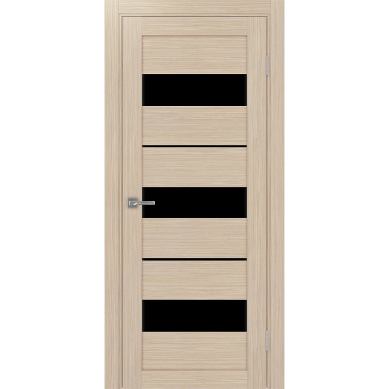 Межкомнатная дверь Турин 526.122, цвет дуб беленый FL, заполнение LACчерный, размер 200*80 см.