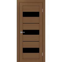 Турин 526.122, цвет Орех NL стекло LACчерный, размер 80*200 см.