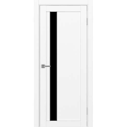 Турин 528AПП.121, цвет Белый снежный молдинг алюм.чёрн стекло LACбелый, размер 80*200 см.