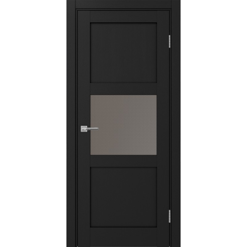 Межкомнатная дверь Турин 530.121, цвет Антрацит стекло Пунта бронзовое, размер 80*200 см.