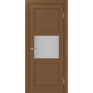 Турин 530.121, цвет орех NL, стекло Пунта бесцветное, размер 80*200 см.