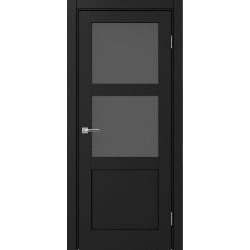 Межкомнатная дверь Турин 530.221, цвет Антрацит стекло Графит матовое, размер 80*200 см.
