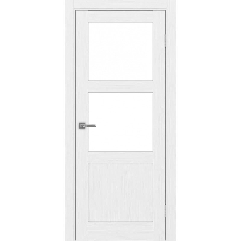 Межкомнатная дверь Турин 530.221, цвет Белый лёд стекло LACбелый, размер 80*200 см.