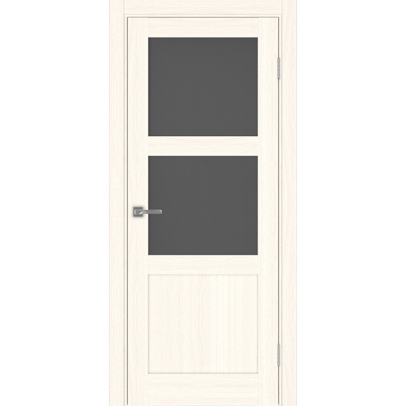 Межкомнатная дверь Турин 530.221, цвет ясень светлый, заполнение Графит матовое, размер 200*80 см.