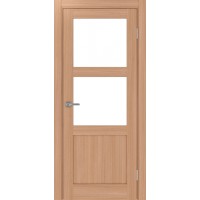 Турин 530.221, цвет ясень тёмный, стекло LACбелый, размер 80*200 см.