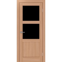 Турин 530.221, цвет ясень тёмный, стекло LACчерный, размер 80*200 см.