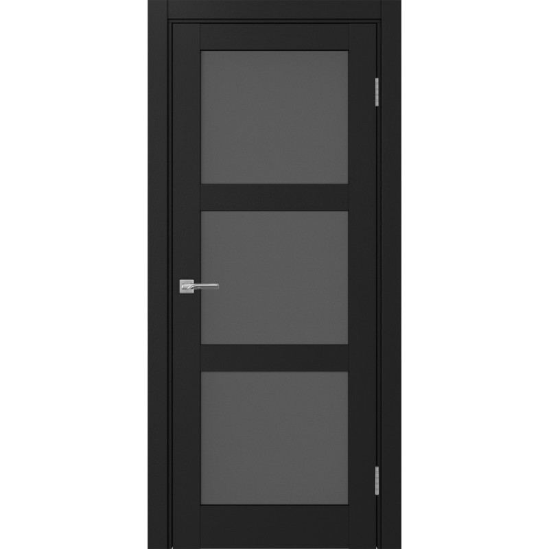 Межкомнатная дверь Турин 530.222, цвет Антрацит стекло Графит матовое, размер 80*200 см.
