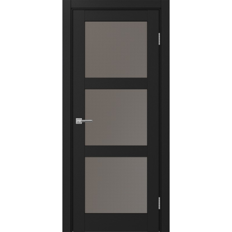 Межкомнатная дверь Турин 530.222, цвет Антрацит стекло Пунта бронзовое, размер 80*200 см.