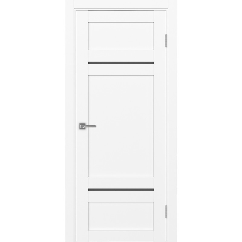 Межкомнатная дверь Турин 532.12121, цвет белый снежный, заполнение Графит матовое, размер 200*80 см.
