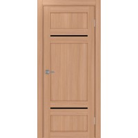 Турин 532.12121, цвет ясень тёмный, стекло LACчерный, размер 80*200 см.