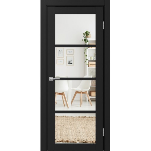 Турин 540.2222, цвет Антрацит стекло Зеркало/Зеркало, размер 80*200 см.