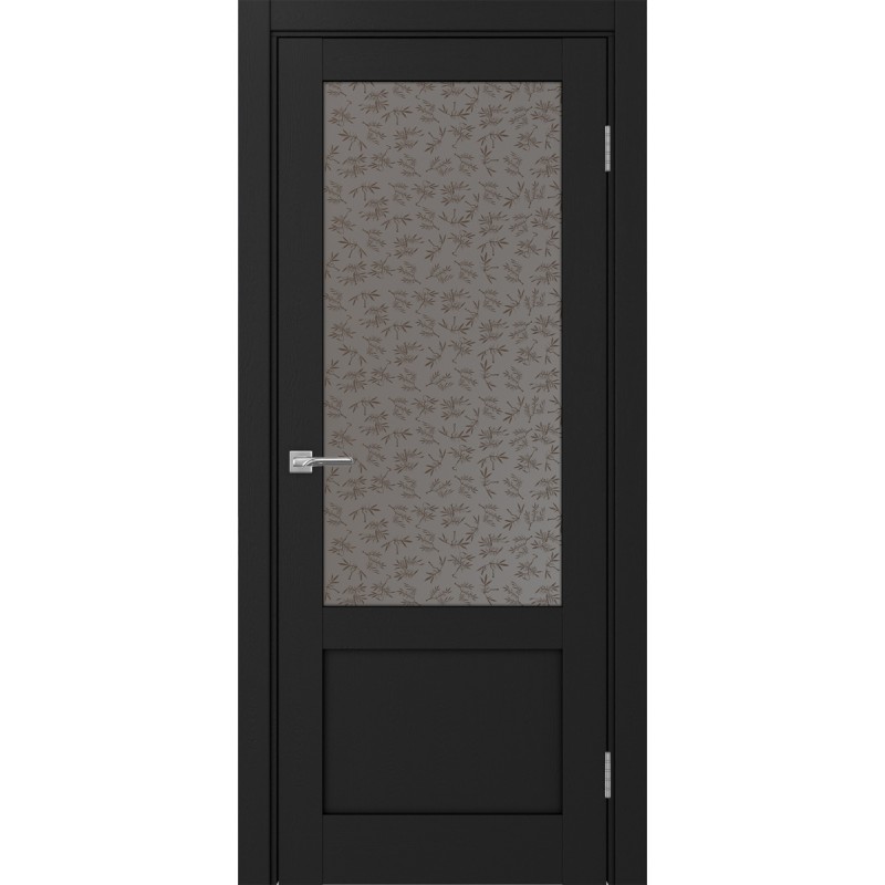 Межкомнатная дверь Турин 540ПФ.21, цвет Антрацит стекло Дали бронзовое, размер 80*200 см.