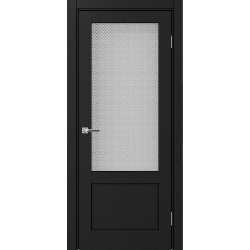 Межкомнатная дверь Турин 540ПФ.21, цвет Антрацит стекло Пунта бесцветное, размер 80*200 см.