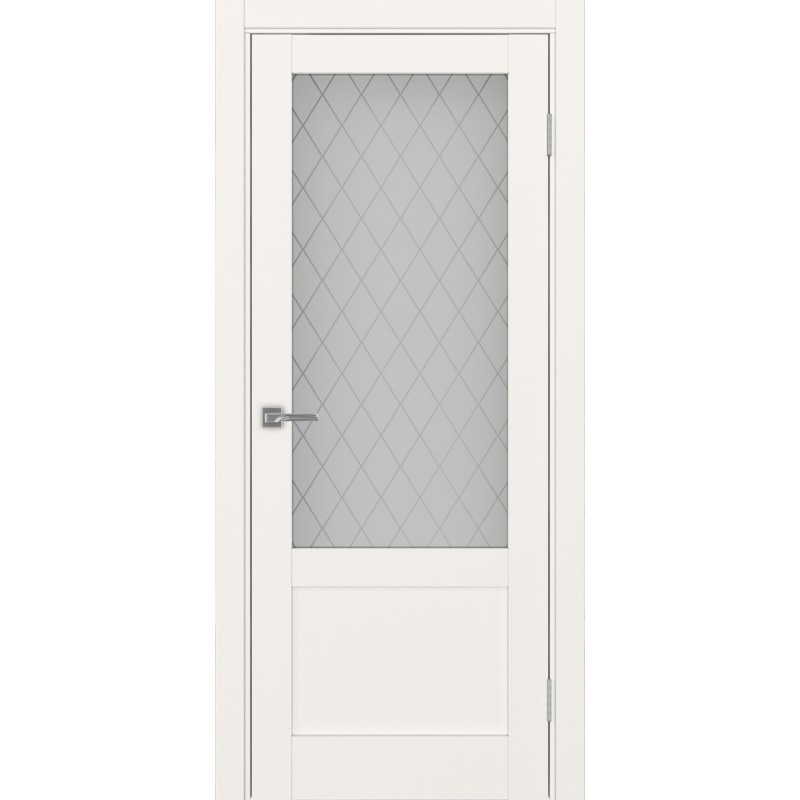 Межкомнатная дверь Турин 540ПФ.21, цвет, бежевый, заполнение Кристалл бесцветное, размер 200*80 см.