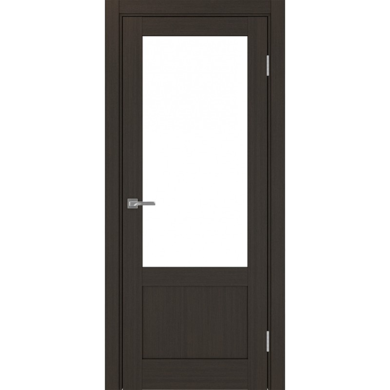 Межкомнатная дверь Турин 540ПФ.21, цвет венге FL, заполнение LACбелый, размер 200*80 см.