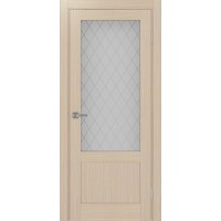 Турин 540ПФ.21, цвет Дуб беленый FL стекло Кристалл б.цв размер 80*200 см.