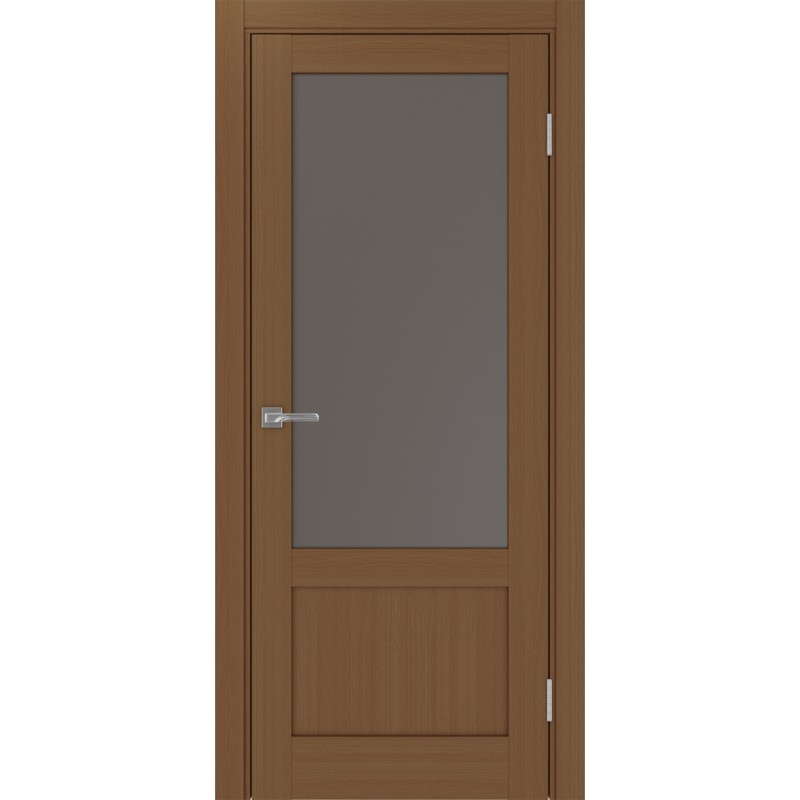 Межкомнатная дверь Турин 540ПФ.21, цвет орех NL, заполнение Бронза матовое, размер 200*80 см.