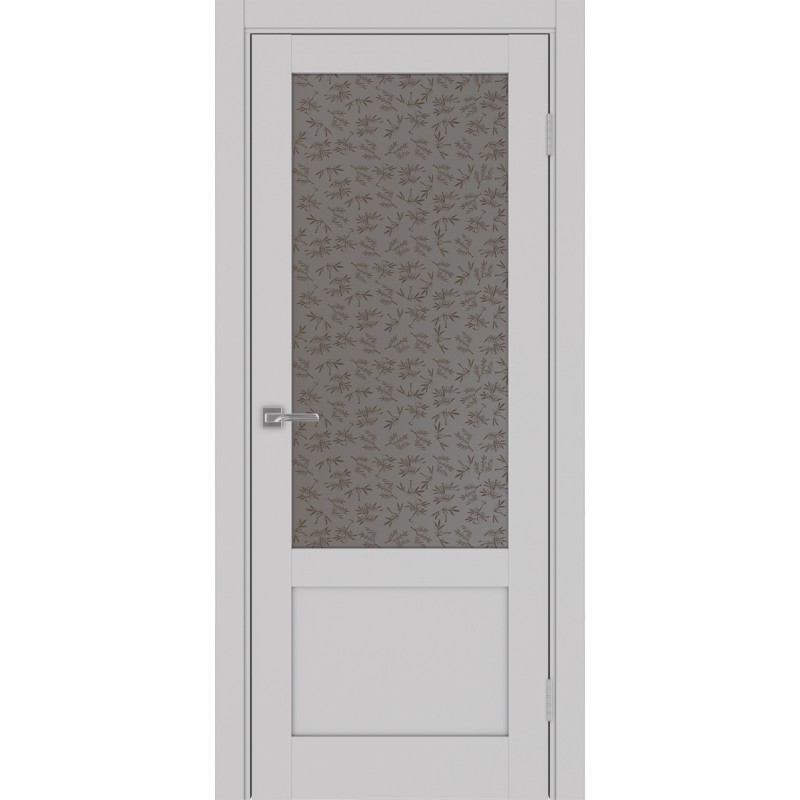 Межкомнатная дверь Турин 540ПФ.21, цвет пепельный, заполнение Дали бронзовое, размер 200*80 см.