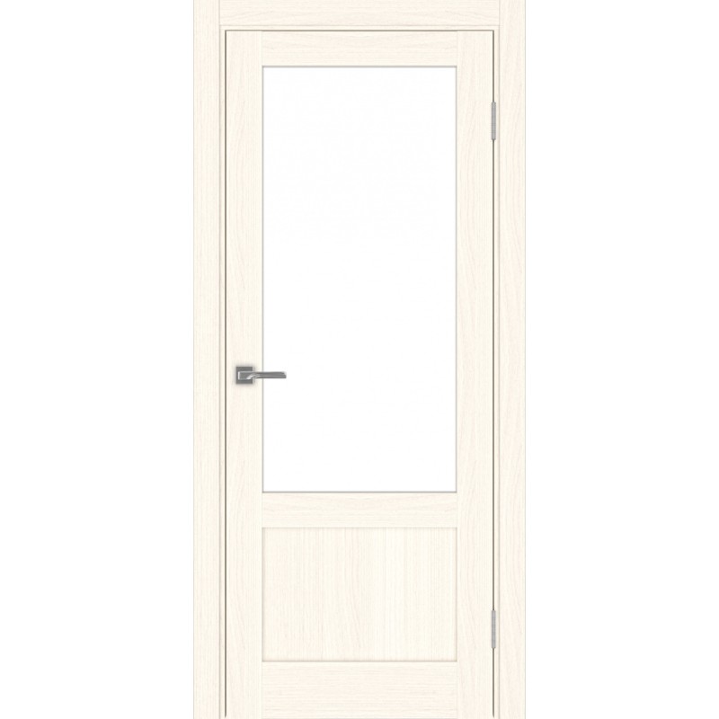 Межкомнатная дверь Турин 540ПФ.21, цвет ясень светлый, заполнение LACбелый, размер 200*80 см.