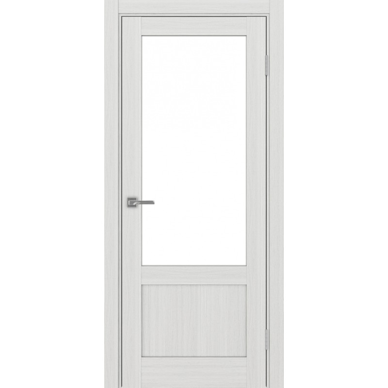Межкомнатная дверь Турин 540ПФ.21, цвет ясень серебристый, заполнение LACбелый, размер 200*80 см.
