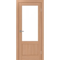 Турин 540ПФ.21, цвет ясень тёмный, стекло LACбелый, размер 80*200 см.