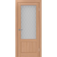 Турин 540ПФ.21, цвет ясень тёмный Кристалл бесцветное, размер 80*200 см.