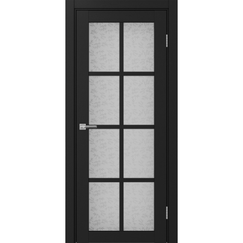 Межкомнатная дверь Турин 541.2222, цвет Антрацит стекло Дали бесцветное, размер 80*200 см.