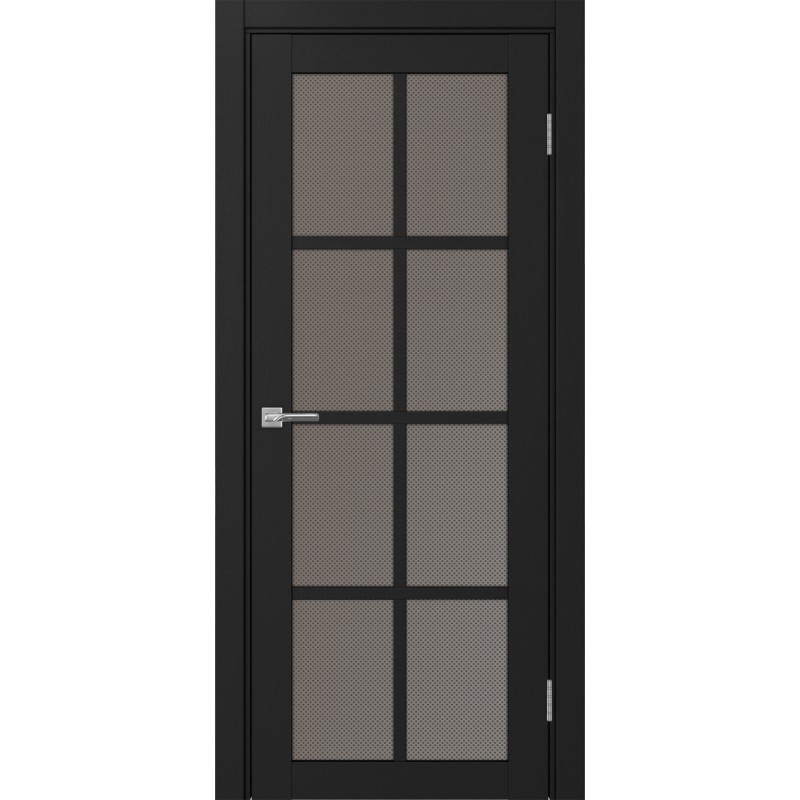 Межкомнатная дверь Турин 541.2222, цвет Антрацит стекло Пунта бронзовое, размер 80*200 см.