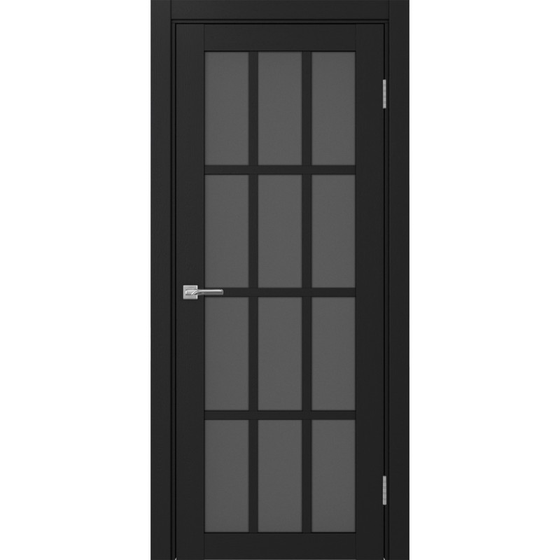 Межкомнатная дверь Турин 542.2222, цвет Антрацит стекло Графит матовое, размер 80*200 см.