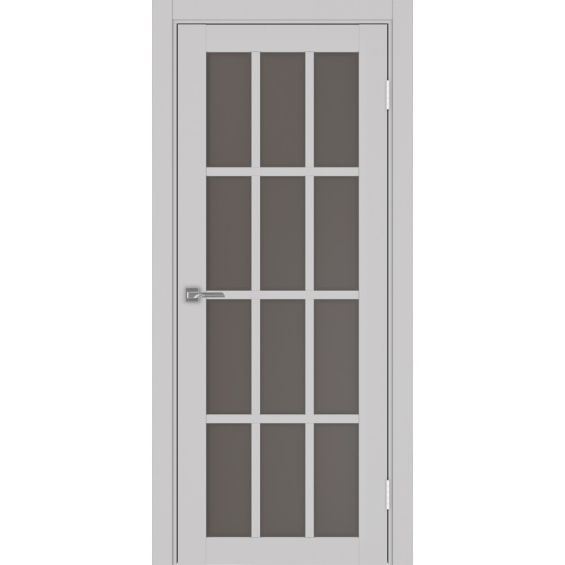 Межкомнатная дверь Турин 542.2222, цвет Пепельный стекло Бронза матовое, размер 80*200 см.