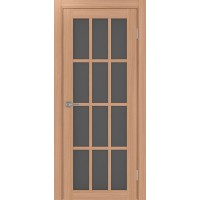 Турин 542.2222, цвет ясень тёмный, стекло Графит матовое, размер 80*200 см.