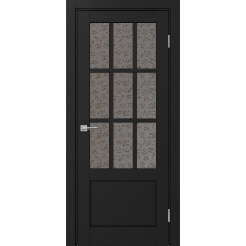 Межкомнатная дверь Турин 542ПФ.2221, цвет Антрацит стекло Дали бронзовое, размер 80*200 см.