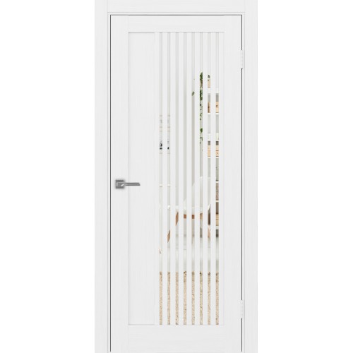 Турин 544.12, цвет белый лёд, заполнение Зеркало, размер 200*80 см.