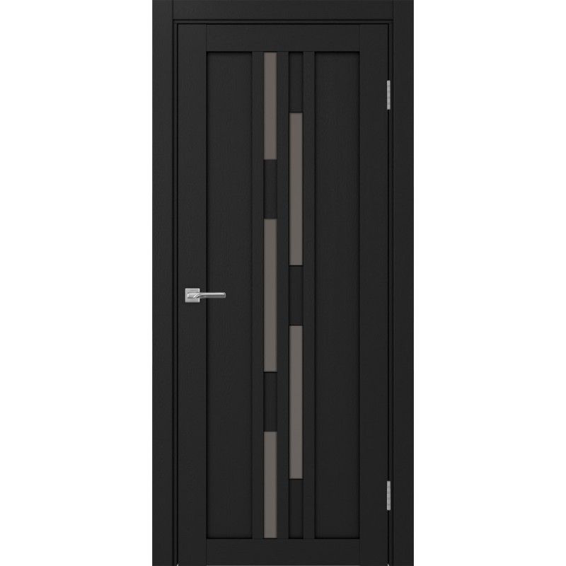 Межкомнатная дверь Турин 551.121, цвет Антрацит стекло Бронза матовое, размер 80*200 см.