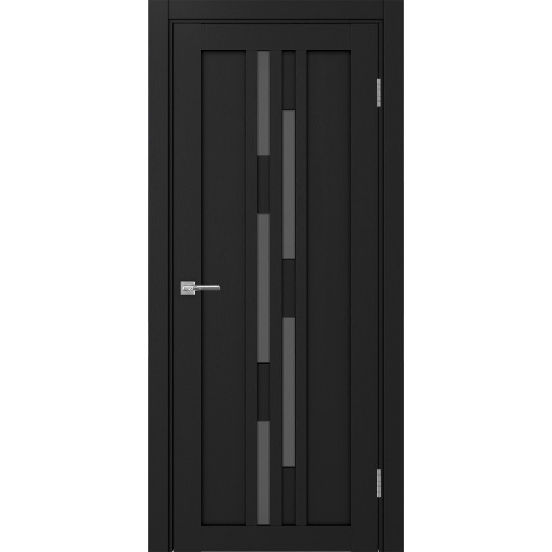 Межкомнатная дверь Турин 551.121, цвет Антрацит стекло Графит матовое, размер 80*200 см.