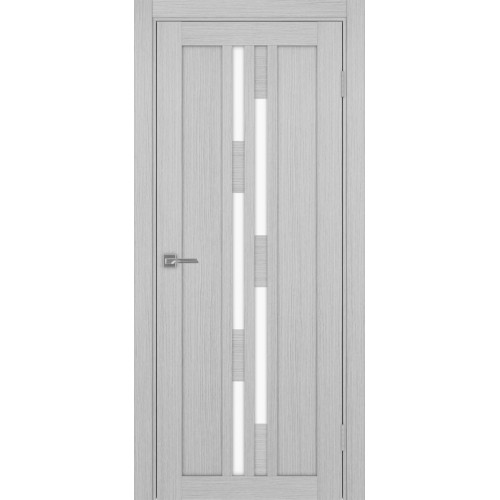 Турин 551.121, цвет Дуб Серый FL стекло LACбелый, размер 80*200 см.